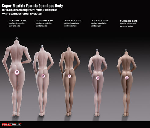 Phicen TBLeague S25B Suntan, Medium Bust Female Seamless 1/6 Body Action Figure